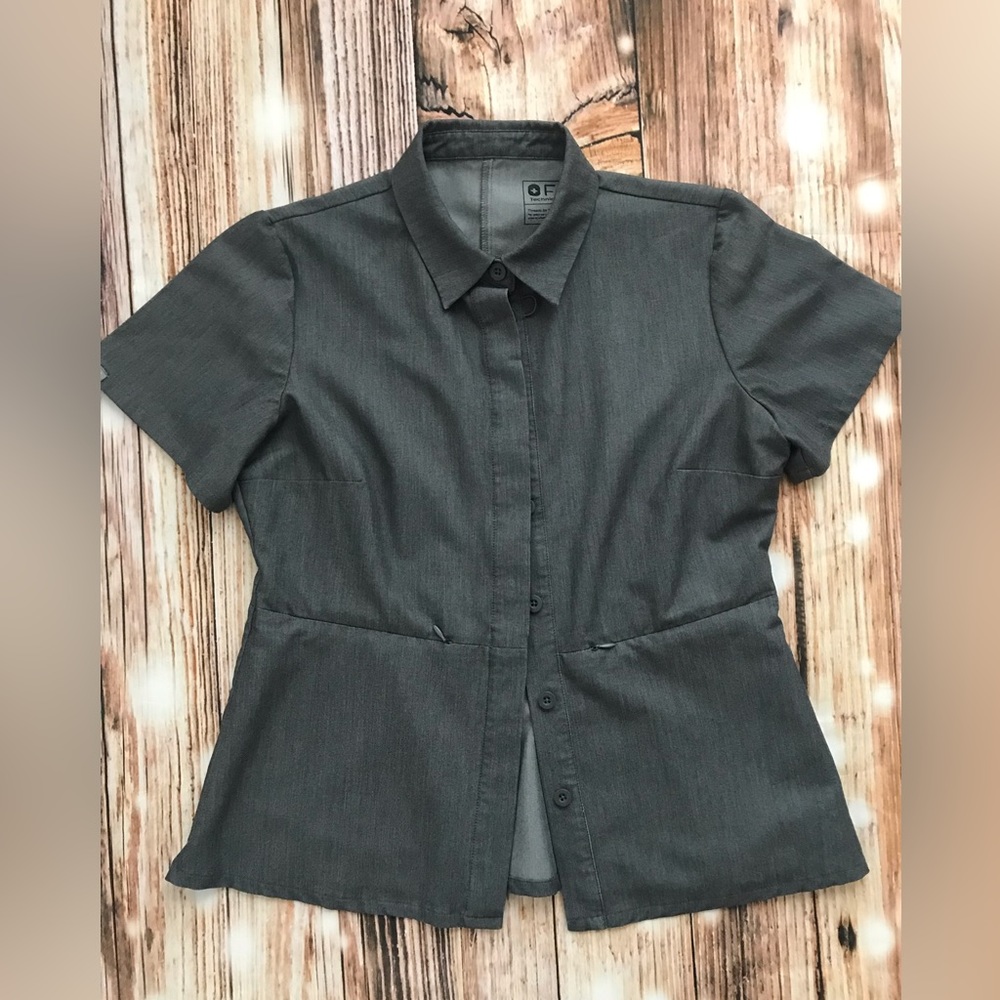 Figs Scrub Top Graphite